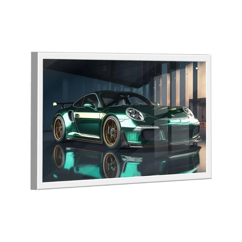 Quadro Porsche Verde -- Br Artes