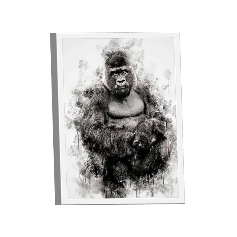 Quadro Gorila -- Br Artes