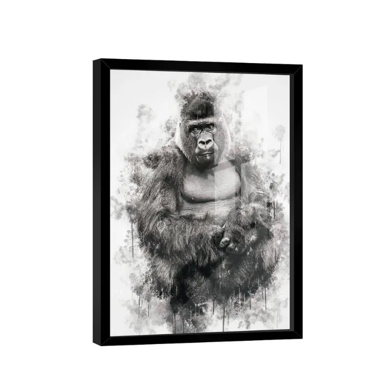 Quadro Gorila -- Br Artes