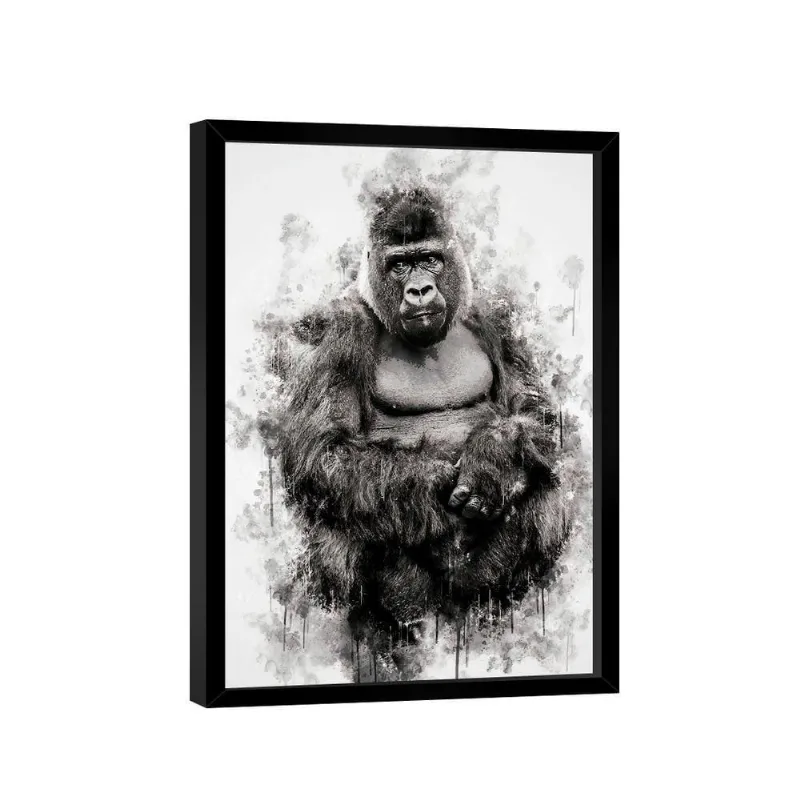 Quadro Gorila -- Br Artes