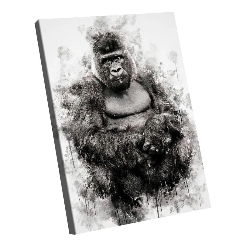 Quadro Gorila -- Br Artes