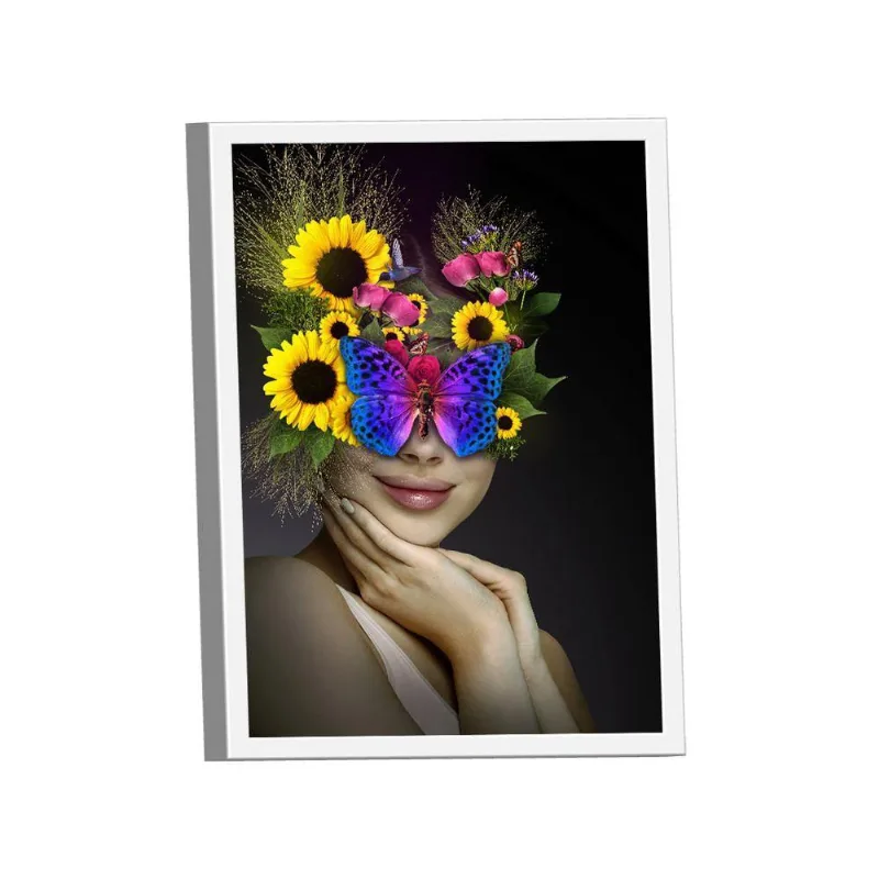 Quadro Mulher Floral -- Br Artes