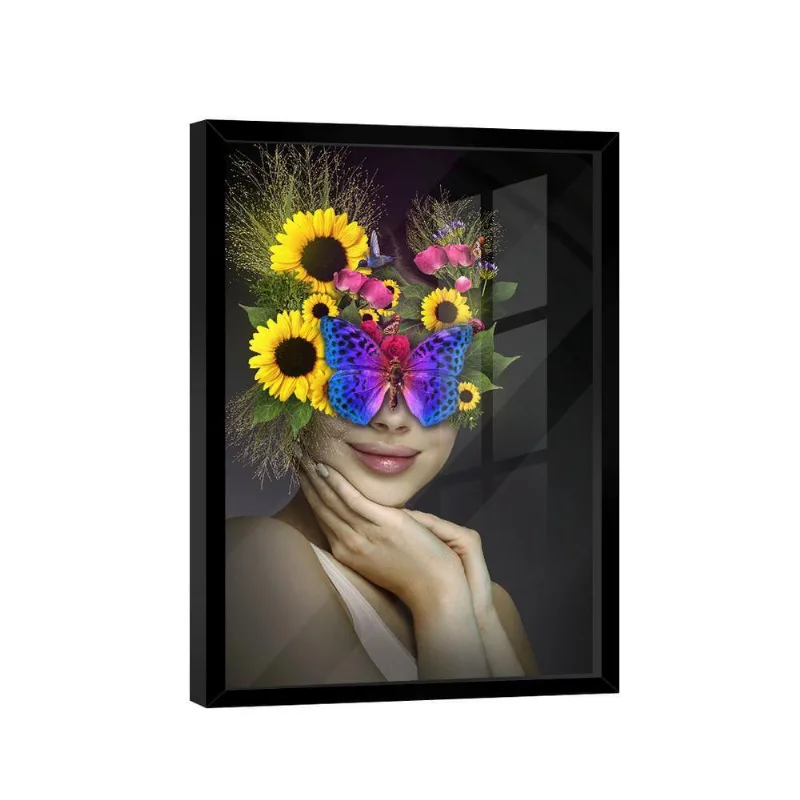 Quadro Mulher Floral -- Br Artes