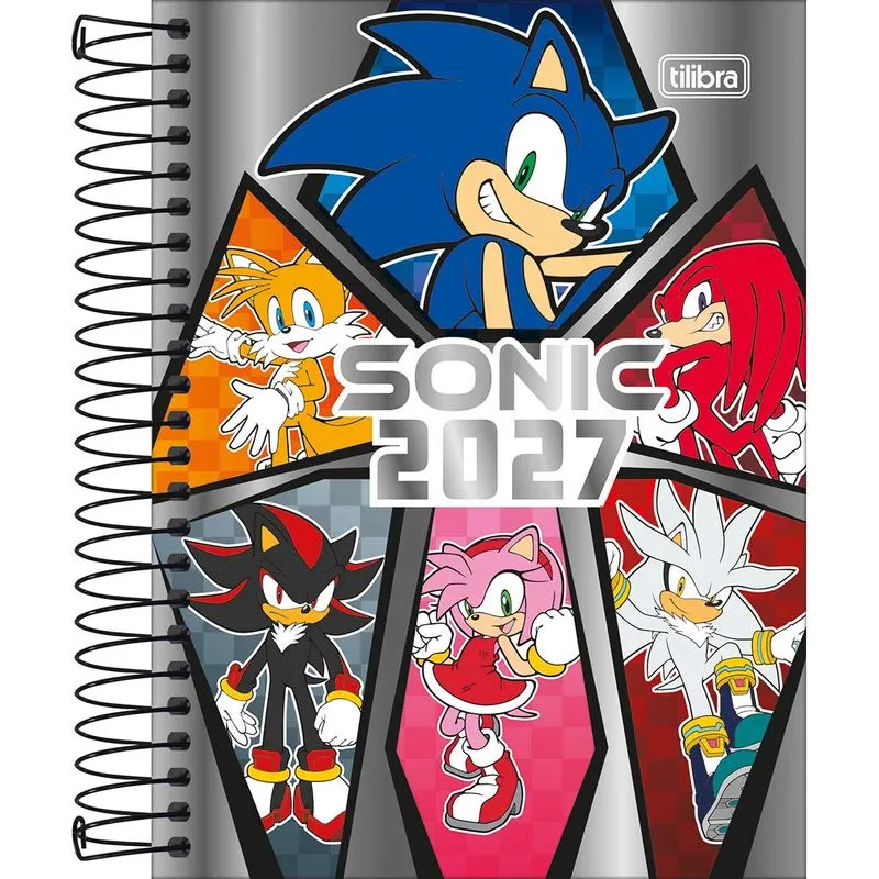 Agenda Diária Espiral Sonic 2027 M4 11,7 X 16,4cm Tilibra