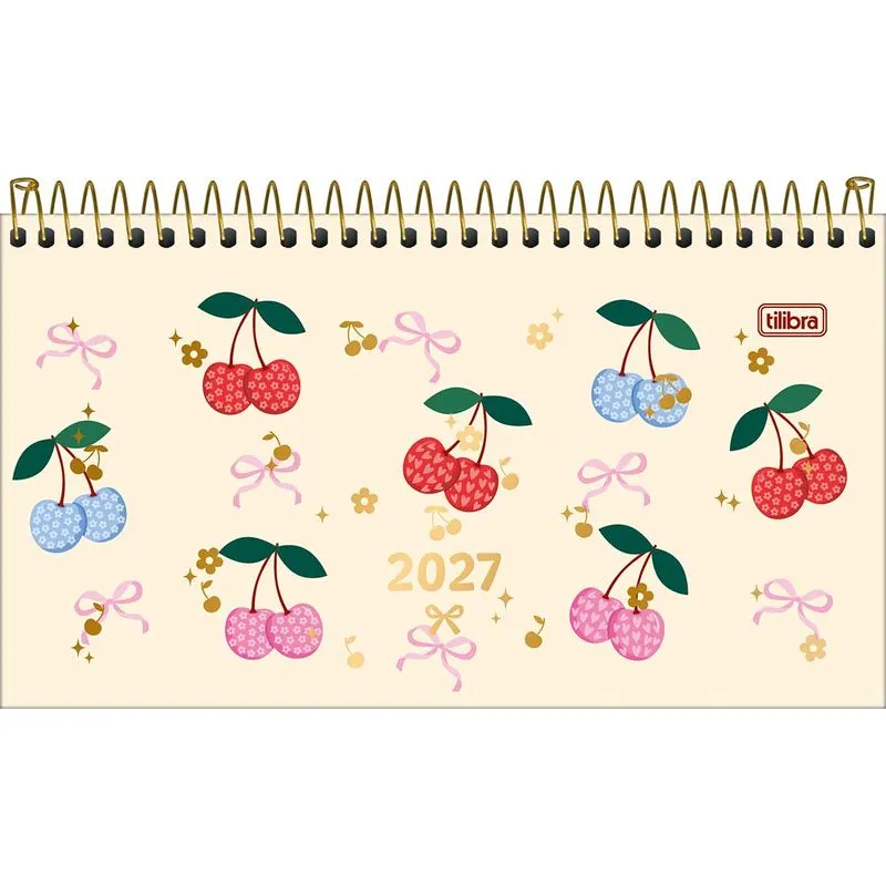 Agenda De Bolso 2027 16,7cm X 8,9cm 64fls Amarena Tilibra