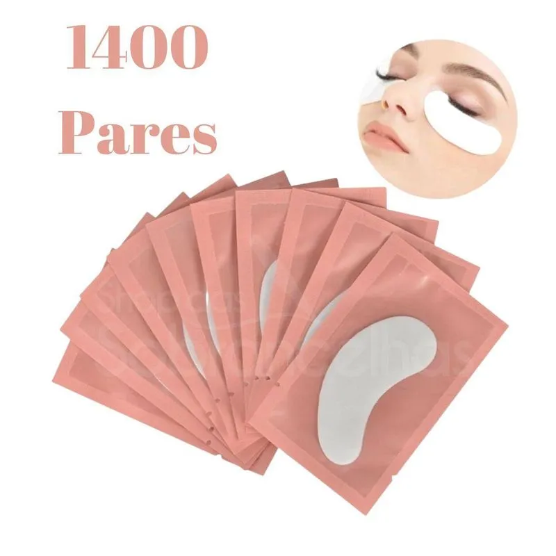 1400 Pares Protetores Pálpebra Gel Patch Extensão - Atacado