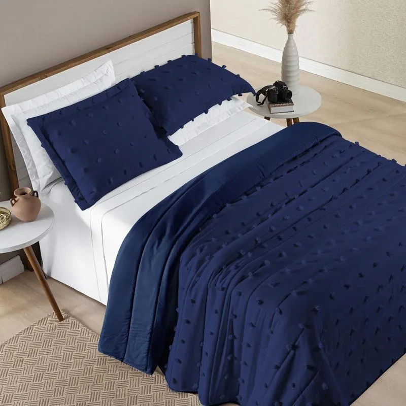 Conj. Cama Queen Size Istambul Colcha Poppy 300 Fios