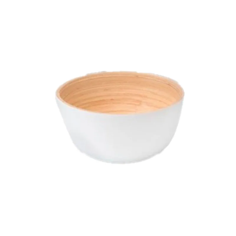 Bowl Copetinero Bambú 10cm Blanco X1