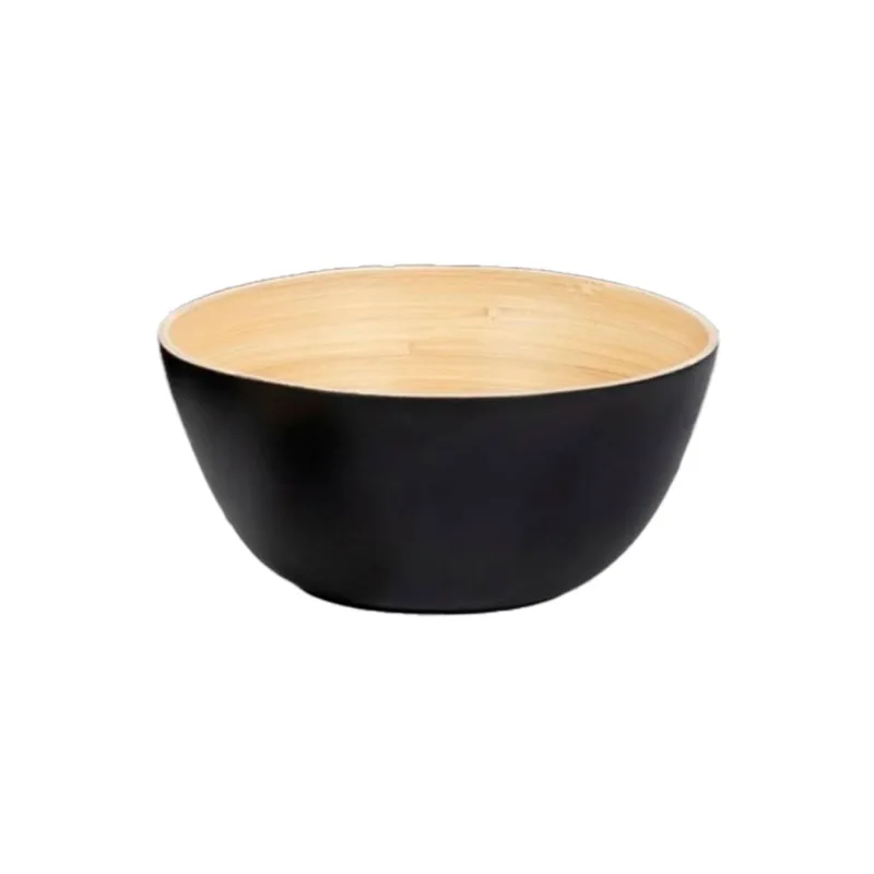 Ensaladera Bambú 20cm Negro X1