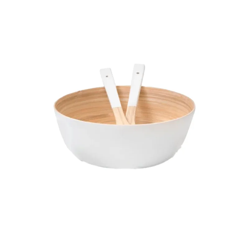 Ensaladera Gran Bambú 10cm Blanco S/m X1