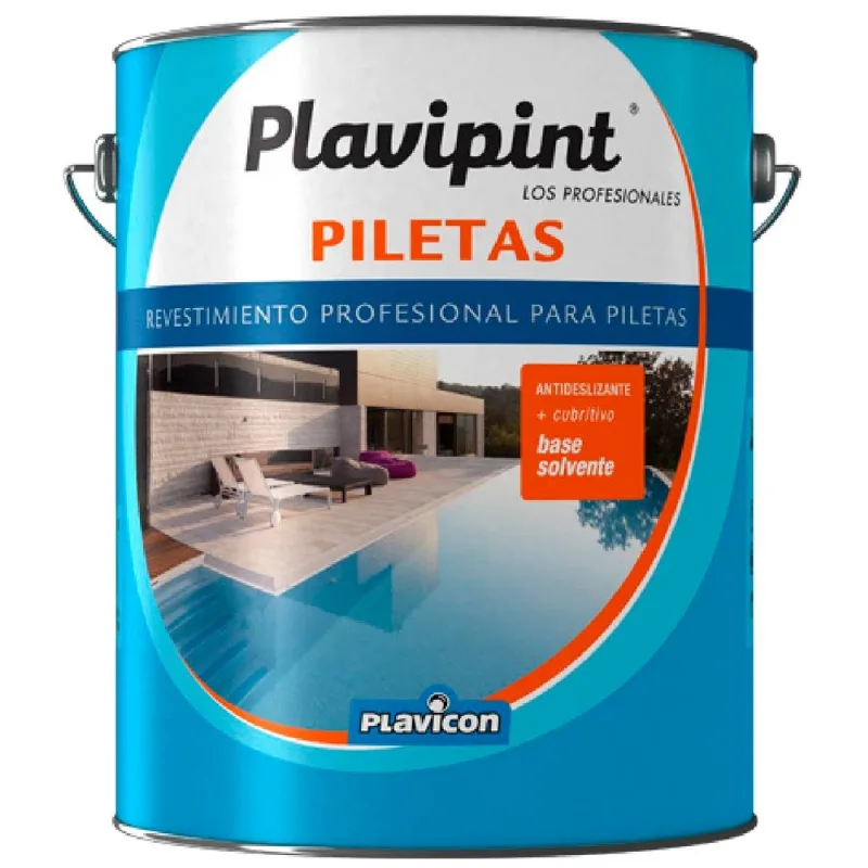 Pintura Para Piletas Solvente 4l Azul Plavipint Plavicon