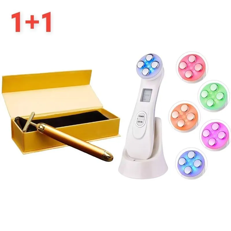Massageador Para Colágeno Facial E Radiofrequência 5 Em 1