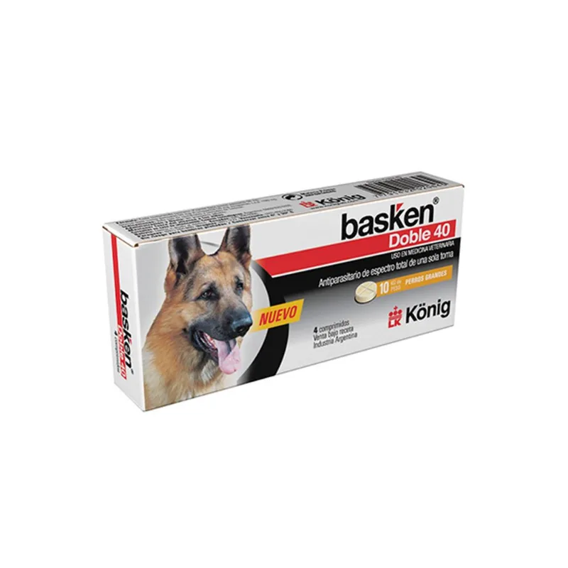 ANTIPARASITARIO BASKEN DOBLE PERRO GRANDE 40KG