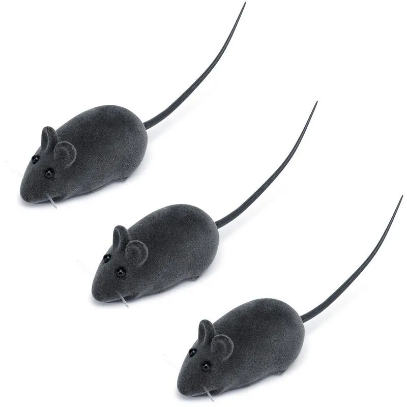 Brinquedos Para Gato Ratinho 3 Unidades Com Apto Cães Pet