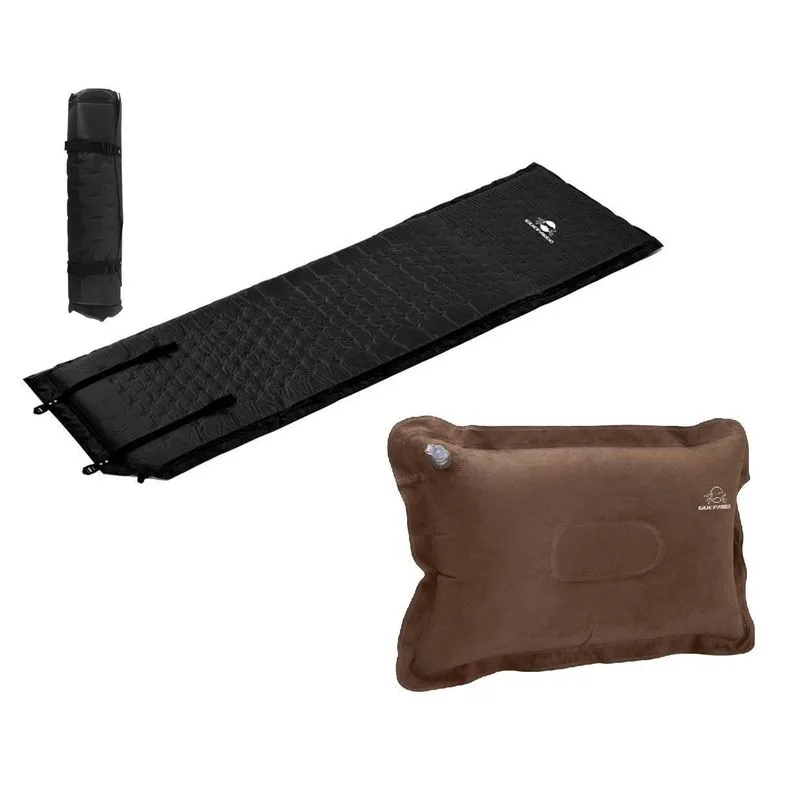 Kit Colchonete Autoinflável Com Travesseiro Smart Guepardo