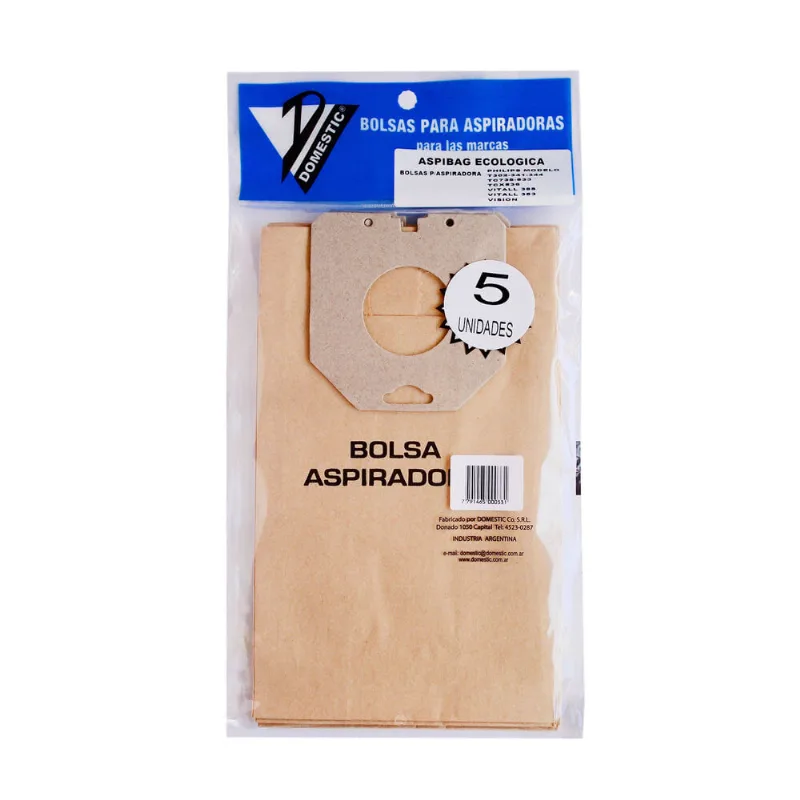 Bolsas para aspiradora Domestic ecológica Philips 5 u.