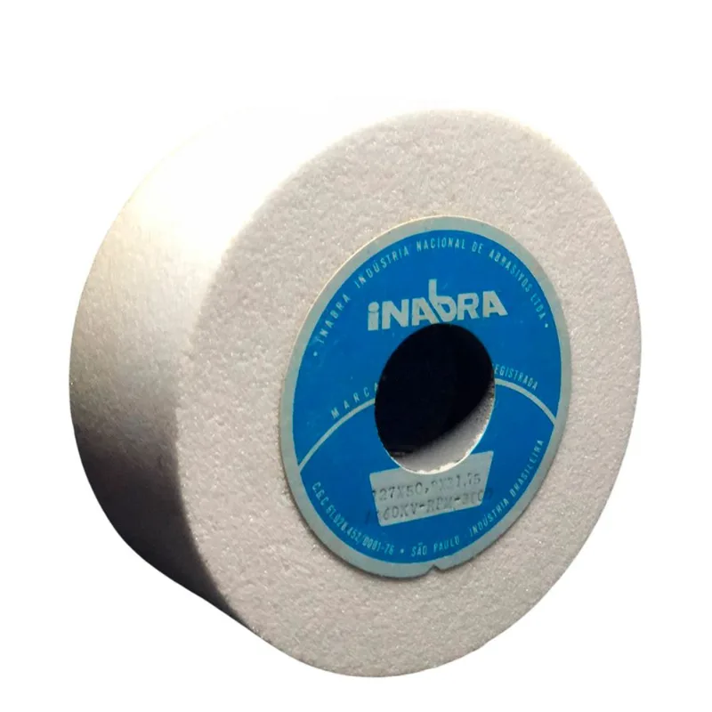 Rebolo Copo Reto Para Afiação Branco 5 Polegadas 127x50x31
