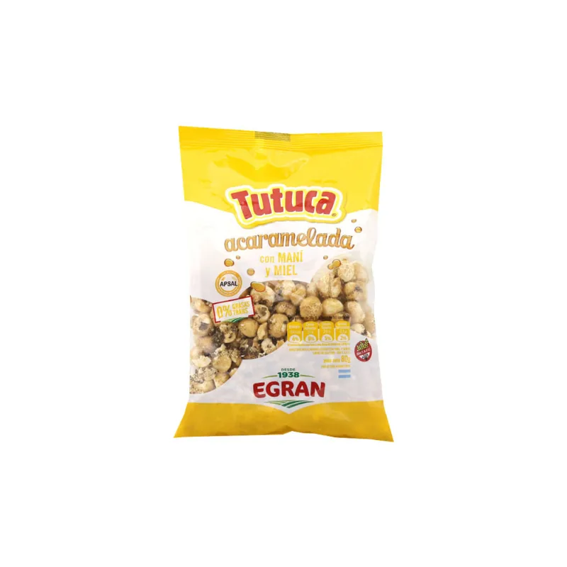 Maíz Inflado Maní Y Miel Egran 80 Gr