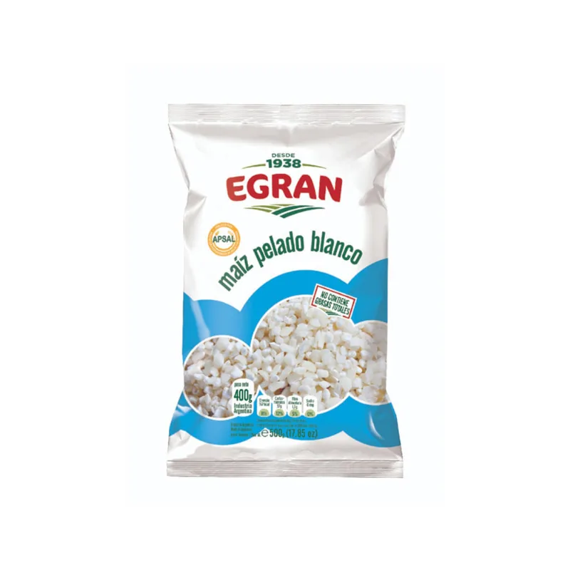 Maíz Pelado Blanco 400 Grs Egran Maiz Pelado Blanco Egran 400 Gr
