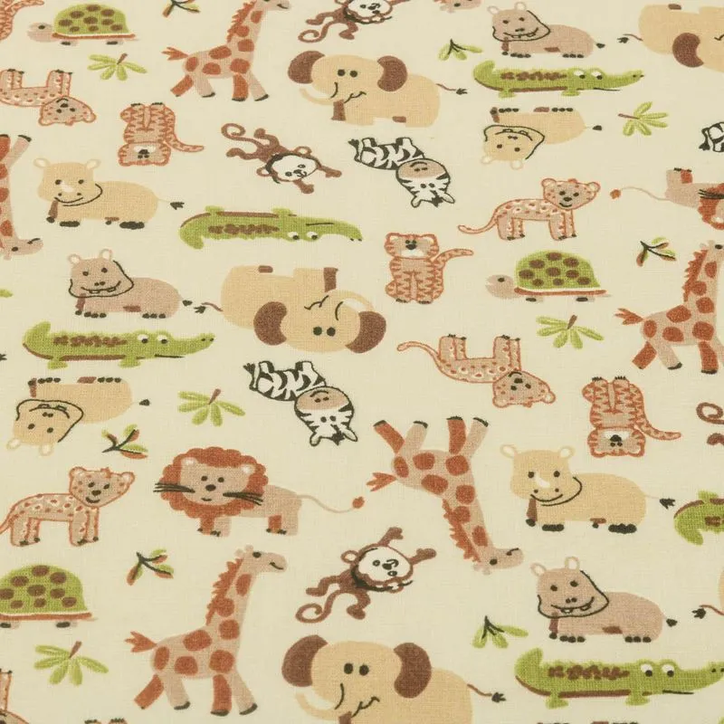 Tecido Tricoline Patchwork 100% Algodão - 1m - Safari Creme
