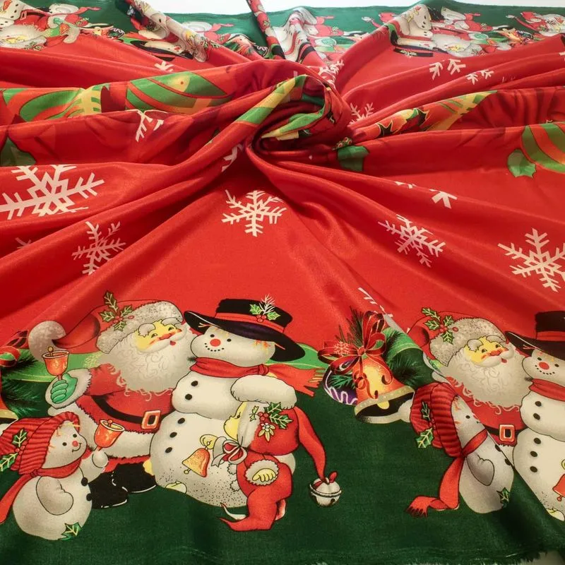Toalha Mesa Natal 3m Estampada Oxford 100% Poliéster