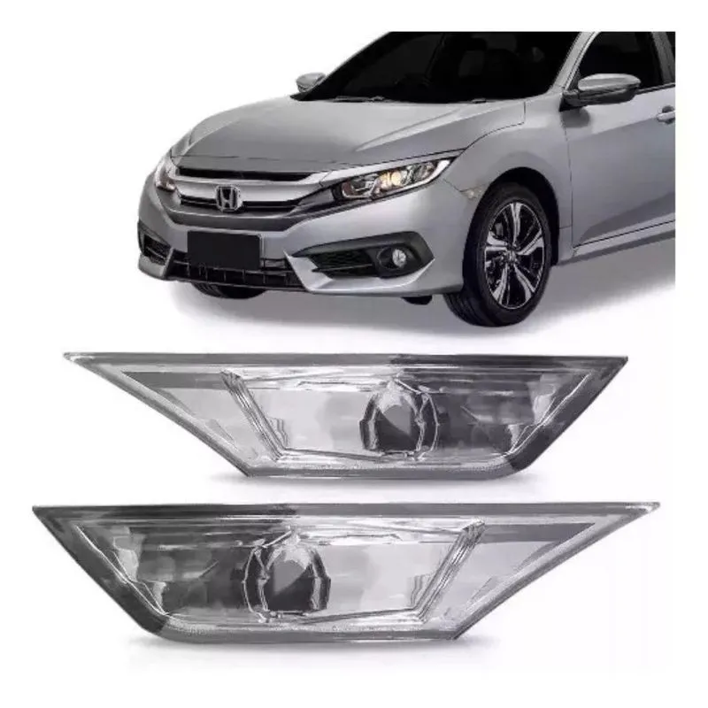 Par Pisca Lateral Paralama Civic G10 Cristal 2017 A 2020