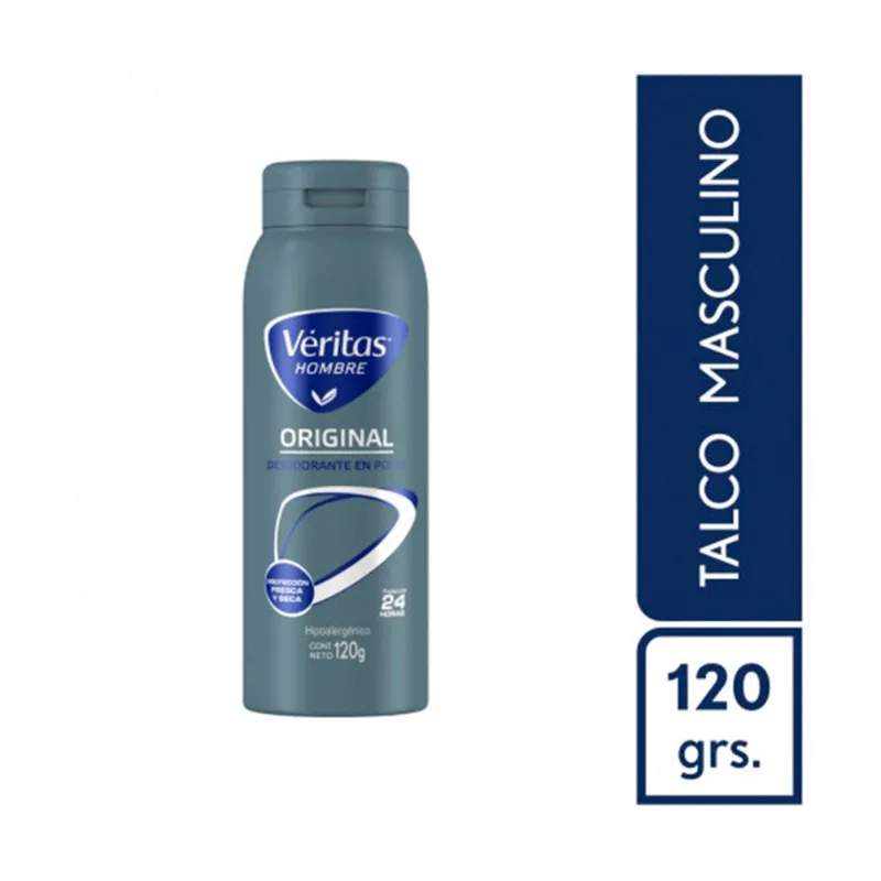 Polvo desodorante masculino Véritas 120 grs. Polvo desodorante masculino Véritas 120 grs