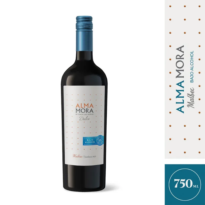 Vino Alma Mora Malbec Dulce Low