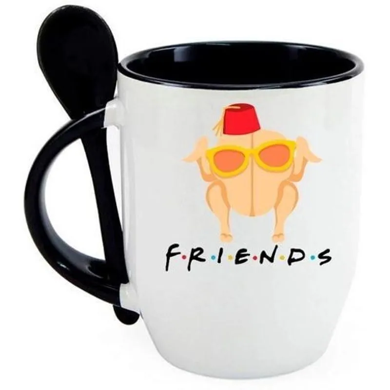 Caneca Com Colher Da Série Friends - Peru