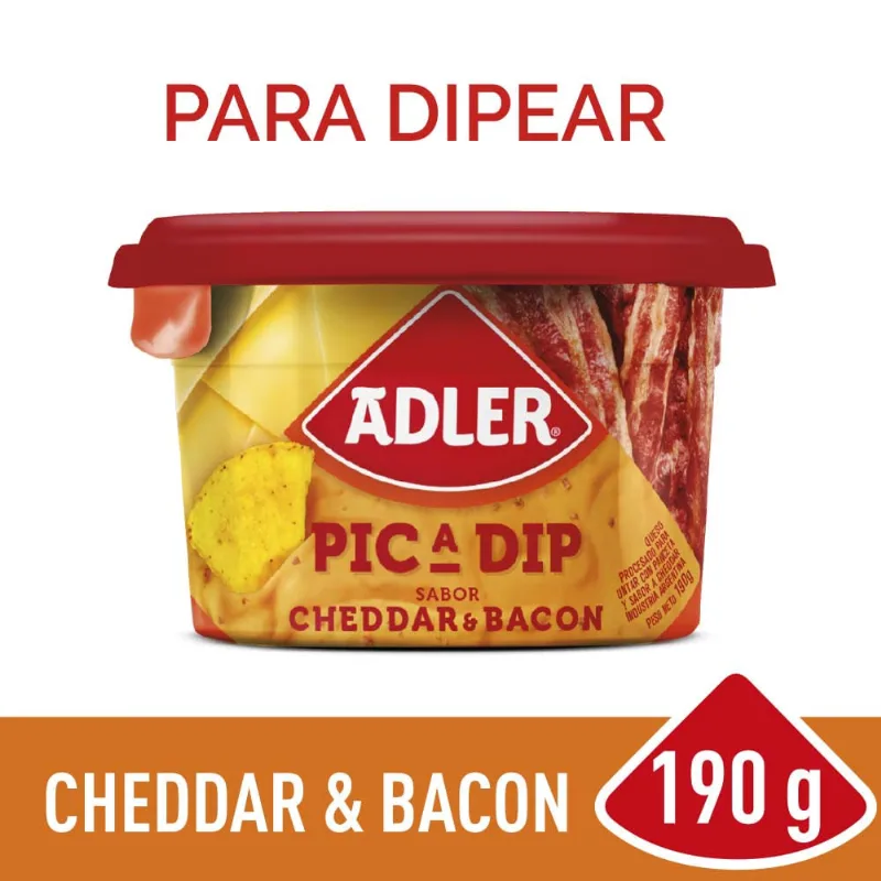 Queso Untable Adler Pic-a-dip Cheddar & Bacon