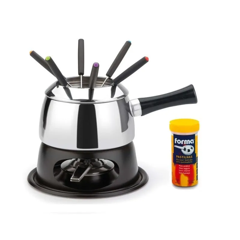Conjunto De Fondue Com Difusor Pastilhas E Queimador Forma