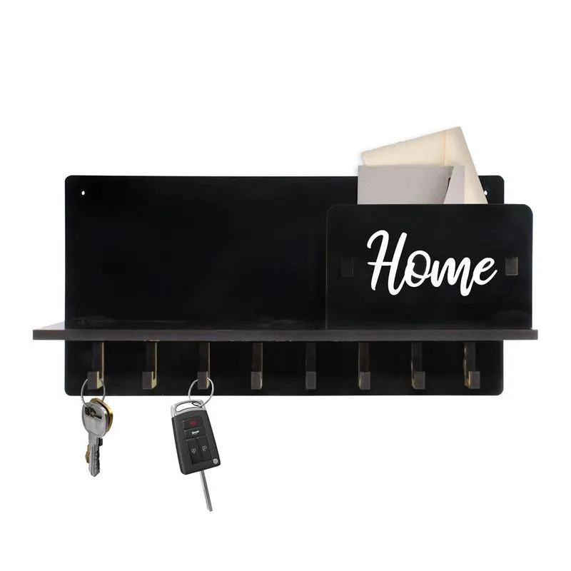 Porta Chave Treco Parede Multiuso Cartas Criativo Home 15x30