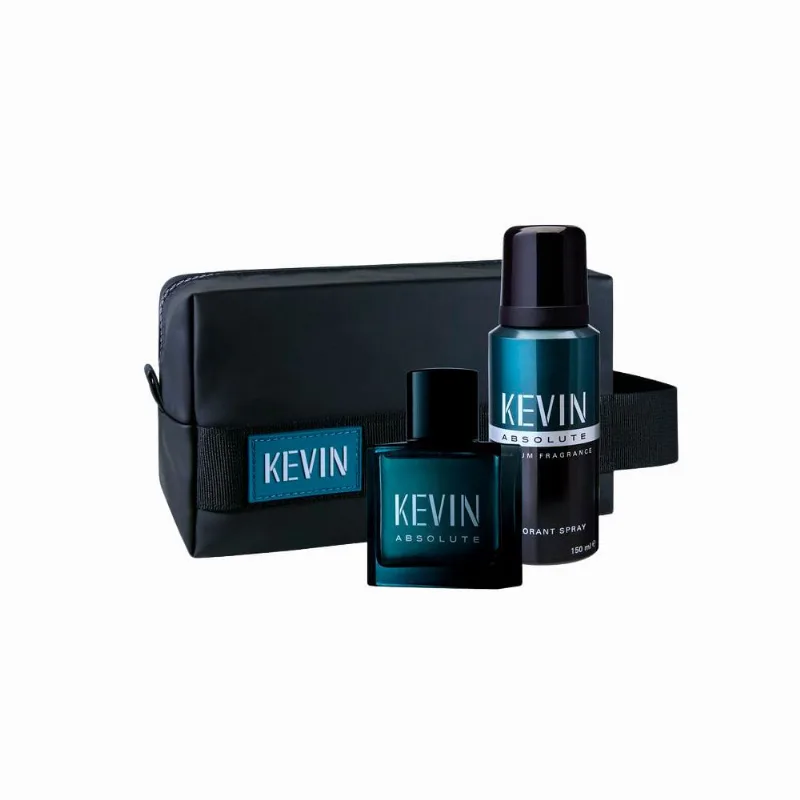 Set EDT Kevin Absolute x 60 ml + Desodorante x 150 ml + Neceser