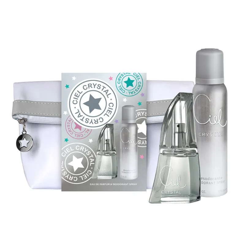 Bolsito Neceser Ciel Crystal EDT x 50 ml + Desodorante x 123 ml Bolsito Neceser Ciel Crystal EDT x 50 ml + Desodorante