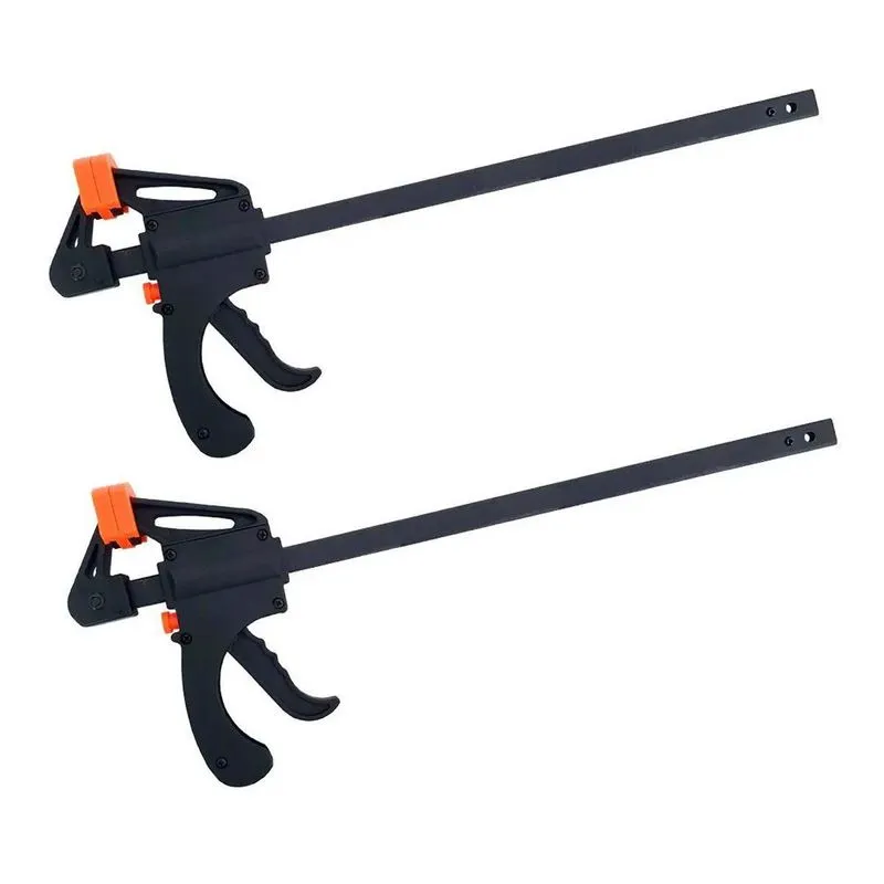 Kit 2 Grampos Sargento De Aperto Rápido 12 Pol Haste Grossa