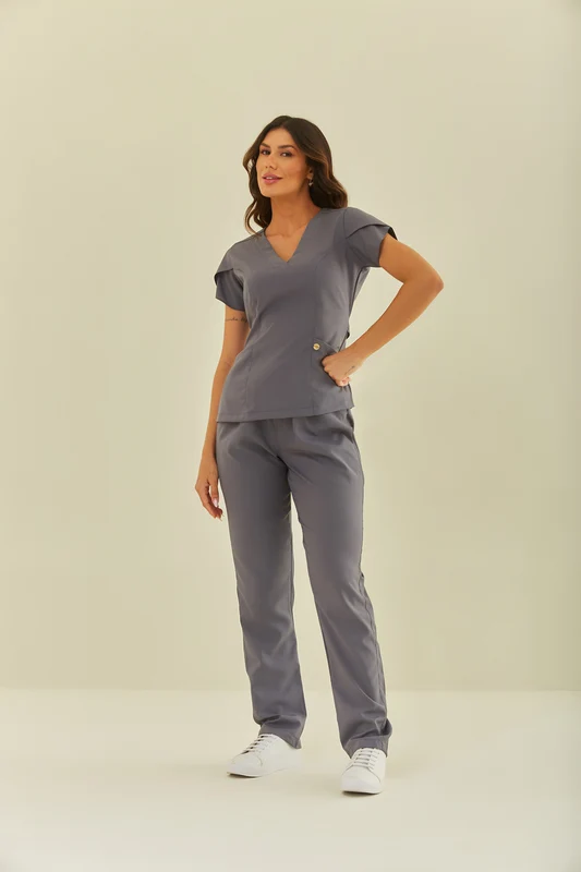 Scrub Feminino Julia GRAFITE / 38/P