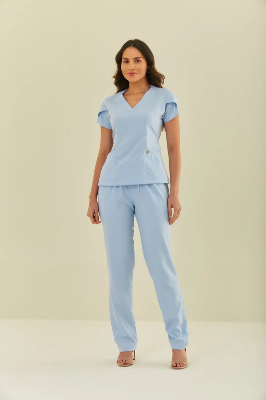 Scrub Feminino Julia AZUL CLARO2 / 42/G