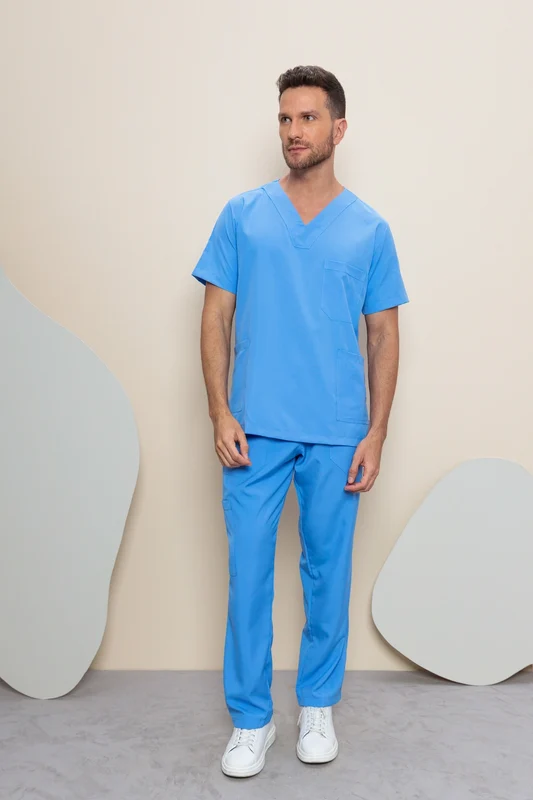 Scrub Masculino João AZUL FARDA2 / 44/G