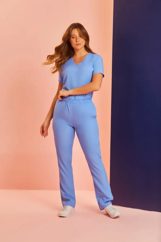 Scrub Feminino Juliana AZUL FARDA2 / 46/GG