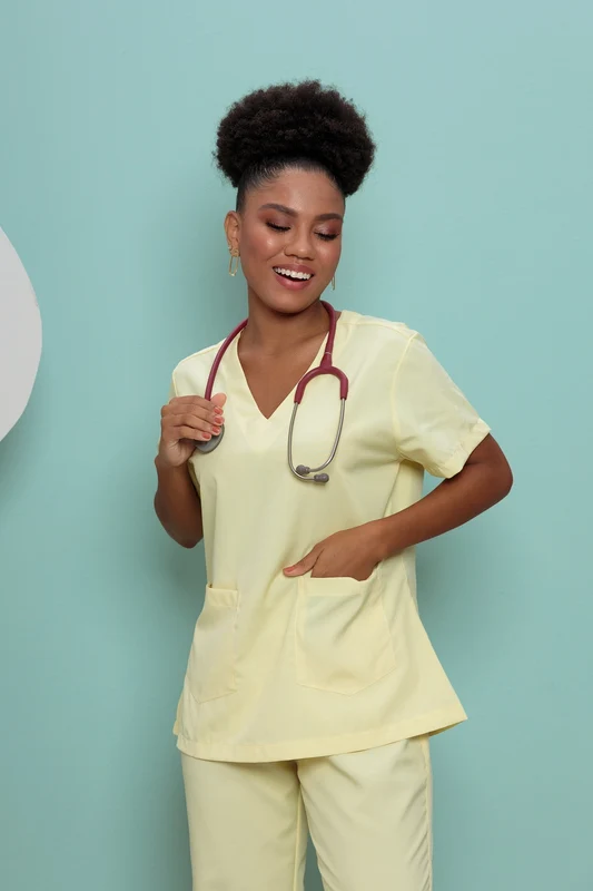 Scrub Feminino Juliana AMARELO / 38/PP