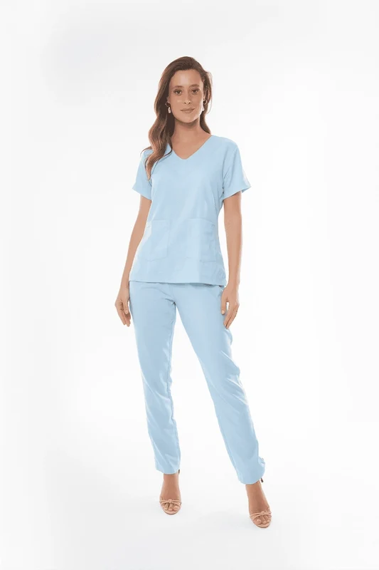 Scrub Feminino Juliana AZUL CLARO2 / 50/4G