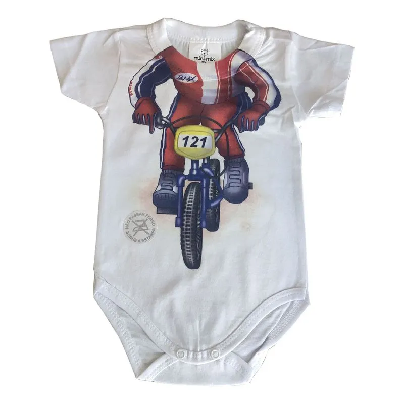 Body Manga Curta Mini Mix Bicecross Gbaby - M