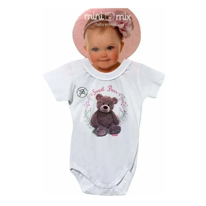 Body Manga Curta Mini Mix Ursa Gbaby - G