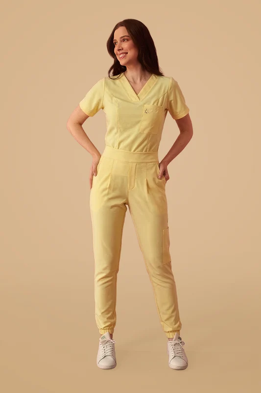 Scrub Feminino Clara AMARELO / 38/P