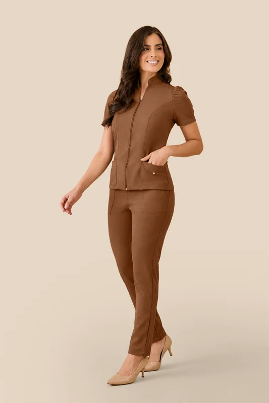 Scrub Feminino Amanda CHOCOLATE / 36/PP