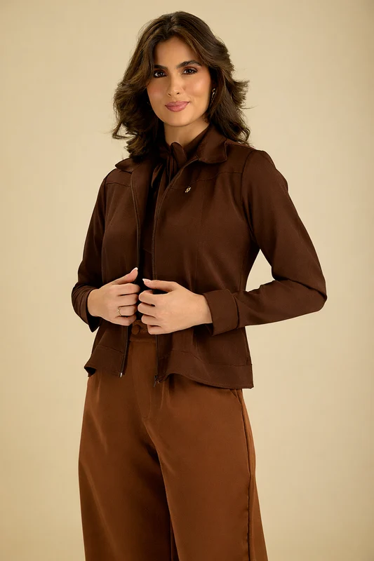 Jaqueta Feminina Jani CHOCOLATE / 44/GG