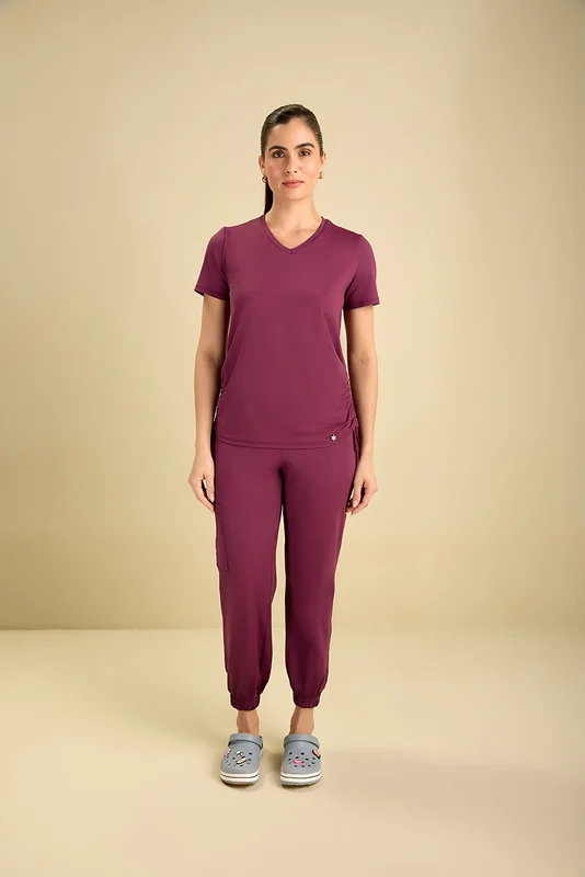 Scrub Feminino Agata VINHO / 36/PP