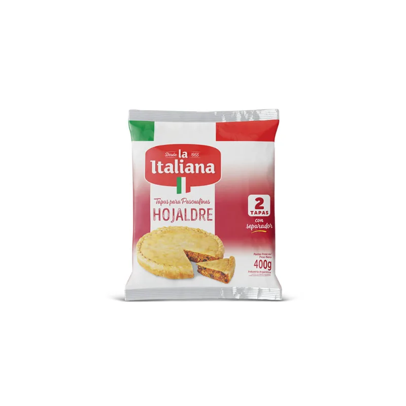 Tapas Pascualina Sabor Hojaldre x 2 Un 400 Grs La Italiana Tapas Para Pascualina La Italiana 420 Gr
