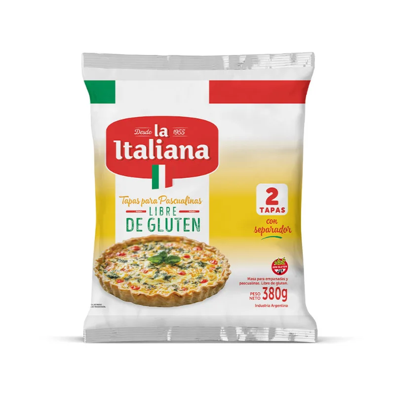 Tapa Pascualina Sin Tacc X 380 Grs La Italiana