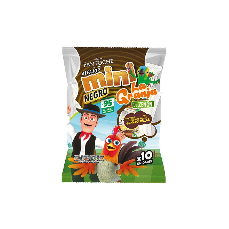 Minialfajor Fantoche Chocolate Blanco X250g